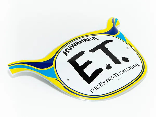 KUWAHARA 「E.T.」 Old School Number Plate
