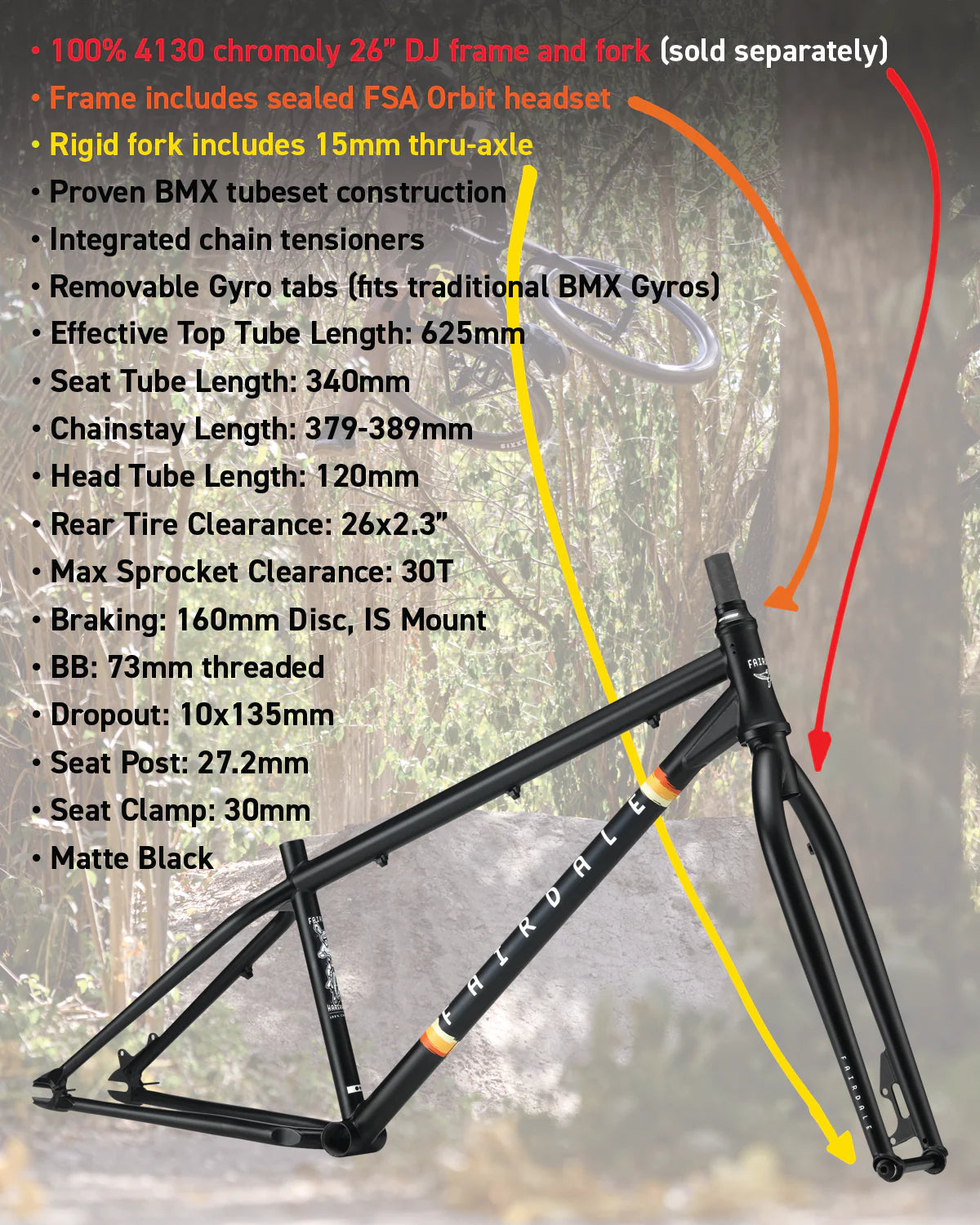 FAIRDALE HARERAISER DJ FRAME 26"